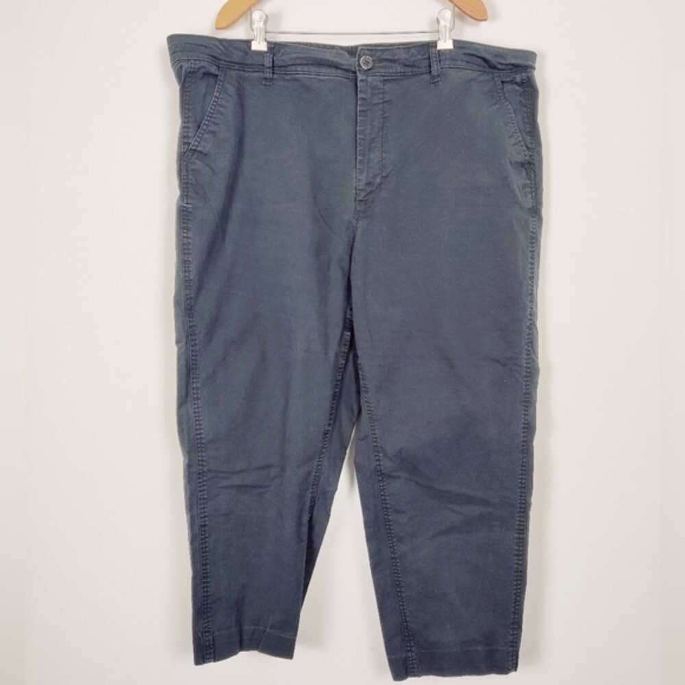 Old Navy Women's Black Straight Canvas Pants Size 22 Career Business Casual